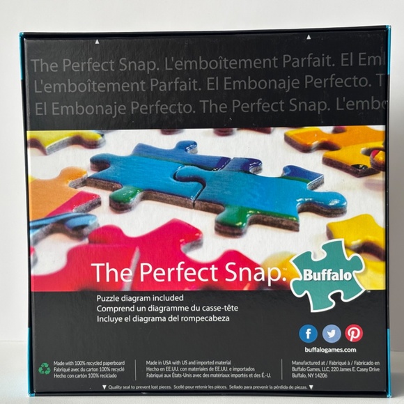 Brand New ! Buffalo Games puzzle 1000 - Vivid Collection - Rainbow City - Picture 2 of 6